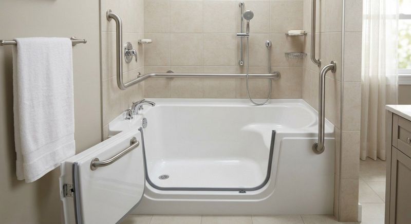 Handicap Bathtub Installation detail